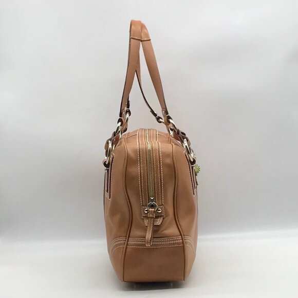 Coach Leather Camel Soho Satchel Bag 10581 - Picture 4 of 11